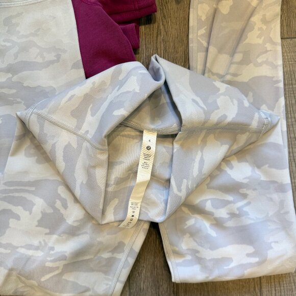 ✨ Lululemon Wunder Under High-Rise Crop 23” | Incognito Camo Alpine White ✨ - Picture 11 of 13